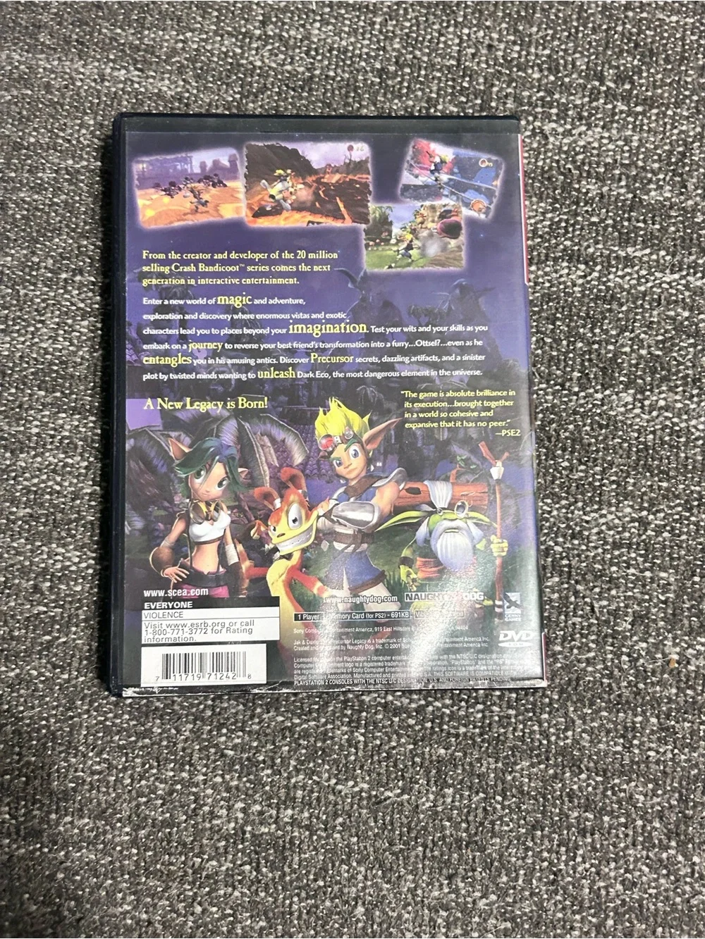 Jak and Daxter: The Precursor Legacy Sony PlayStation 2 PS2 Complete